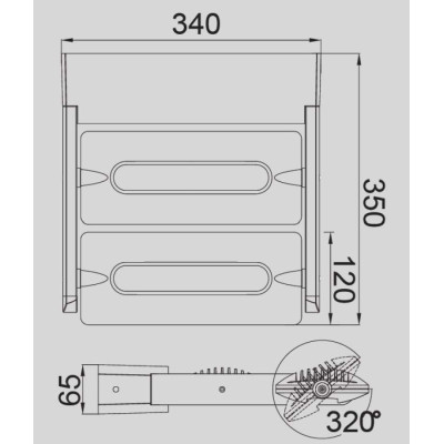 Настенный светильник уличный  W6144-2 Gr
